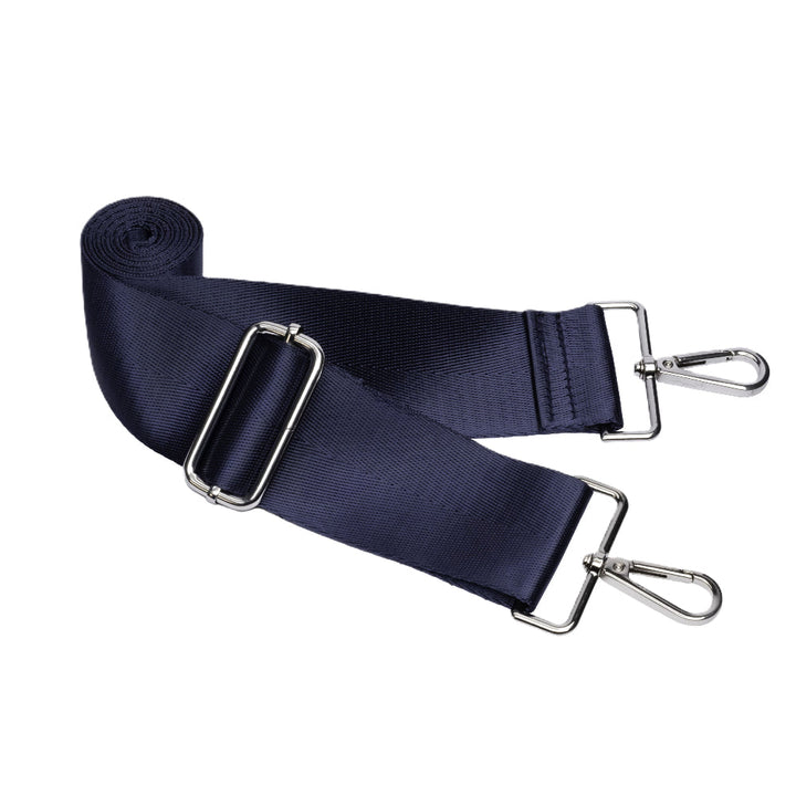 JUNE MARKET: Navy Blue Shiny HydroBag® with Matching Solid Navy Strap by Wanderfull (Ships in 2-3 Weeks)