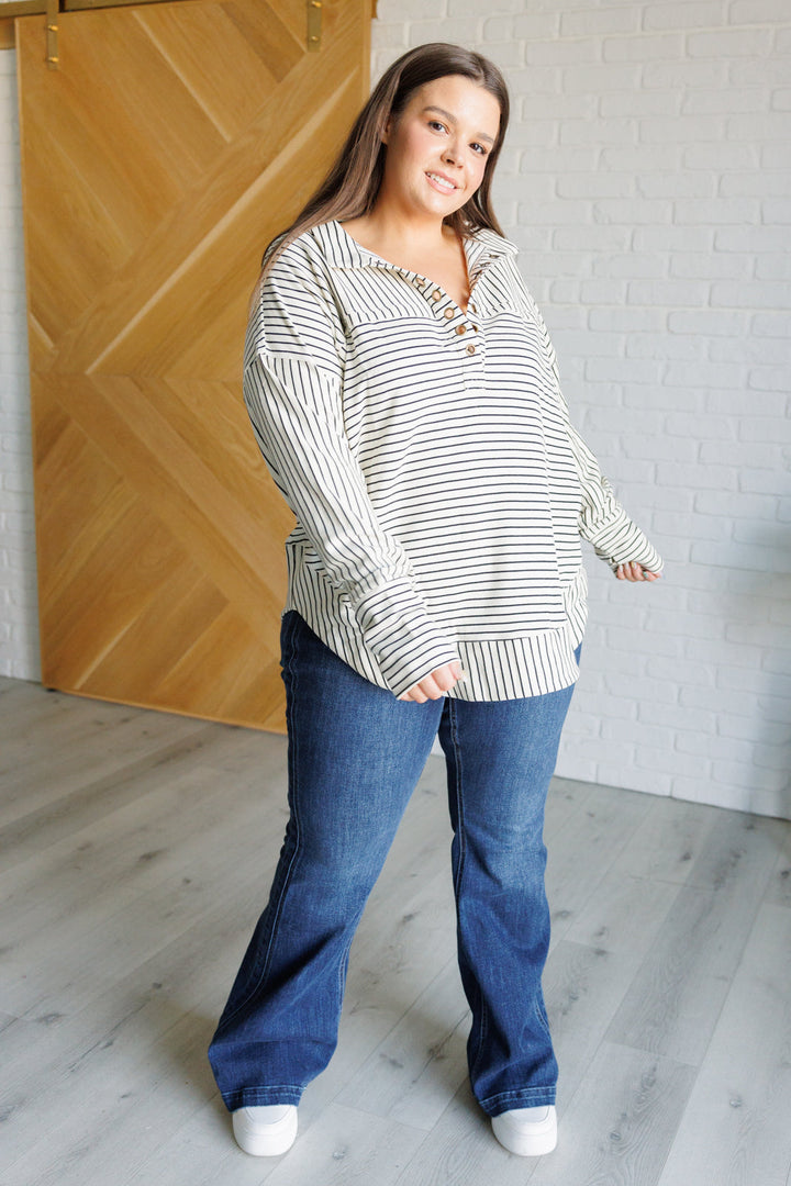 Striped Serendipity Pullover - 8/20