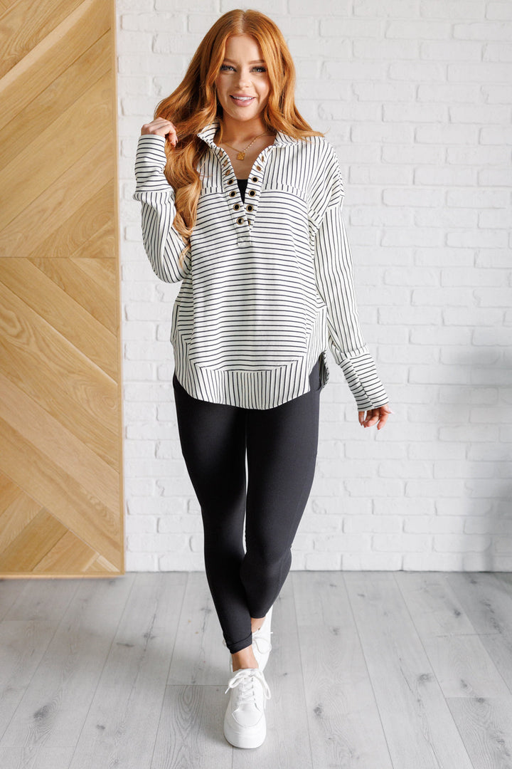 Striped Serendipity Pullover - 8/20