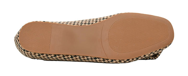 DOORBUSTER: Sugar Rush Flats - Black & Tan Houndstooth by Corkys