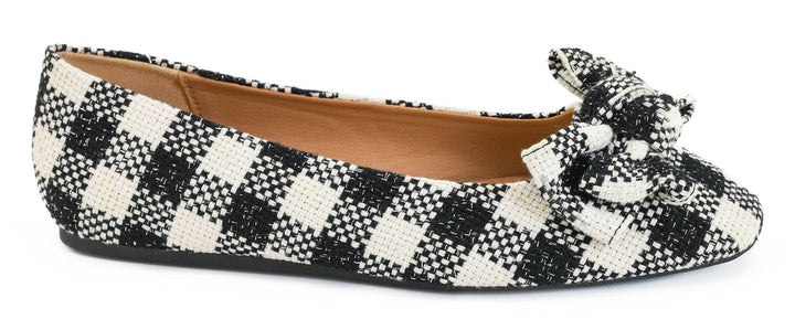 Sugar Rush Flats - Black & White Check by Corkys