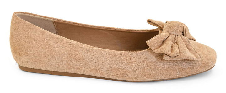Sugar Rush Flats - Camel Faux Suede by Corkys