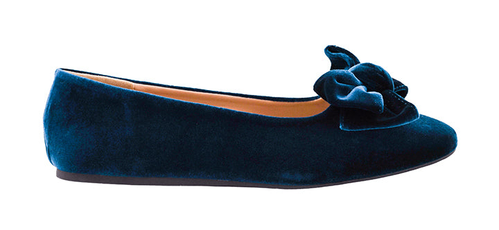 Sugar Rush Flats - Teal Velvet by Corkys (SEPT ARRAY: Ships in 2-3 Weeks)