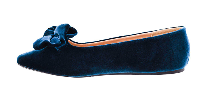 Sugar Rush Flats - Teal Velvet by Corkys (SEPT ARRAY: Ships in 2-3 Weeks)