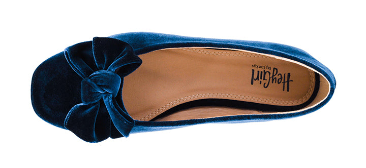 Sugar Rush Flats - Teal Velvet by Corkys (SEPT ARRAY: Ships in 2-3 Weeks)