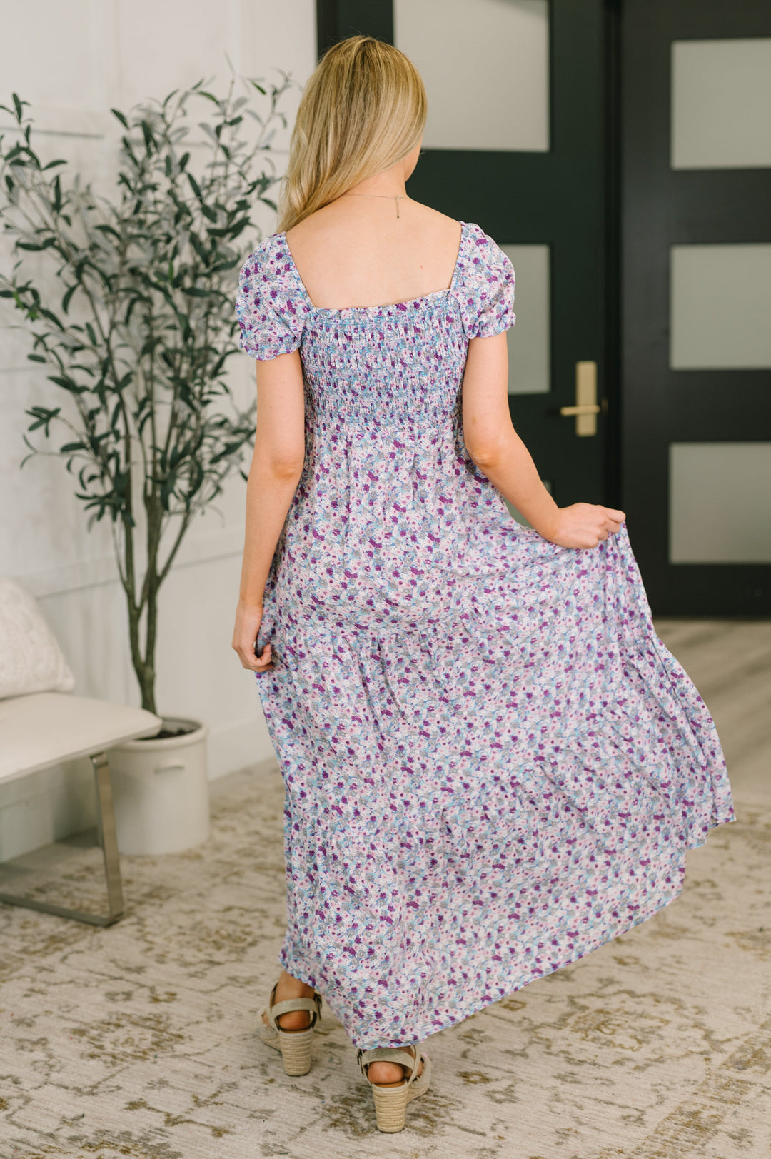 Sugar Talking Tiered Dress in Floral Print - 5/18