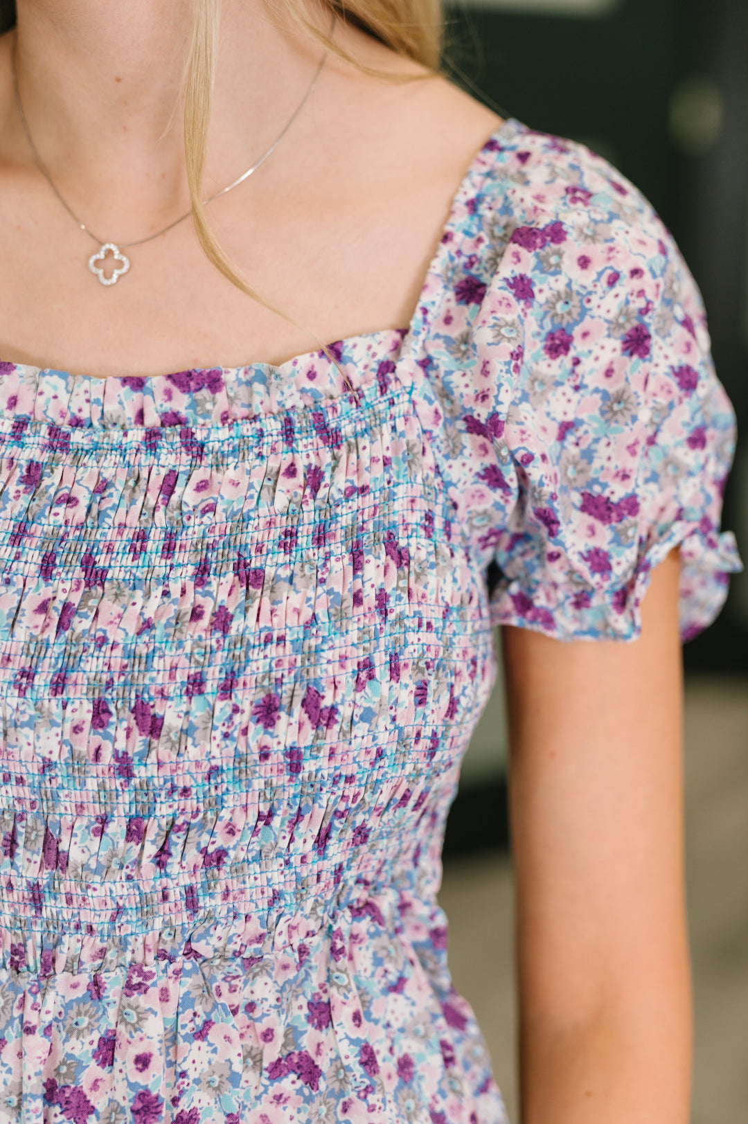 Sugar Talking Tiered Dress in Floral Print - 5/18