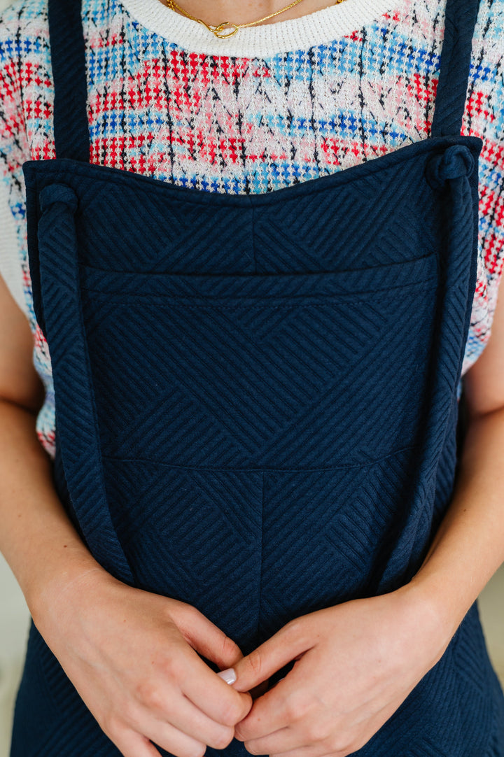Suit Yourself Adjustable Strap Jumpsuit in Navy - 5/25