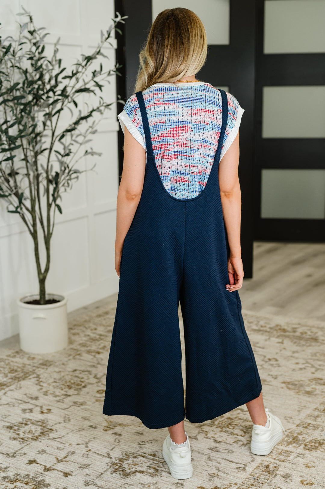 Suit Yourself Adjustable Strap Jumpsuit in Navy - 5/25