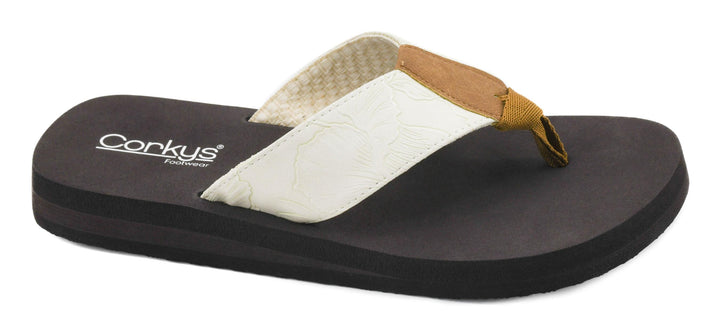 SHOE PARTY! Summer Break Ivory Flower Emboss by Corkys (Ships in 2-3 Weeks)