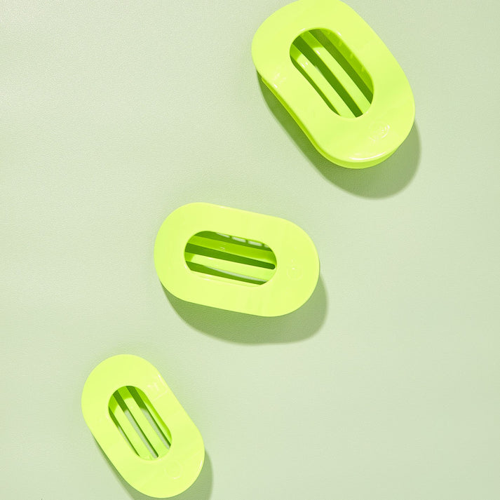 Small Teleties Flat Oval Clip - Summer Brights