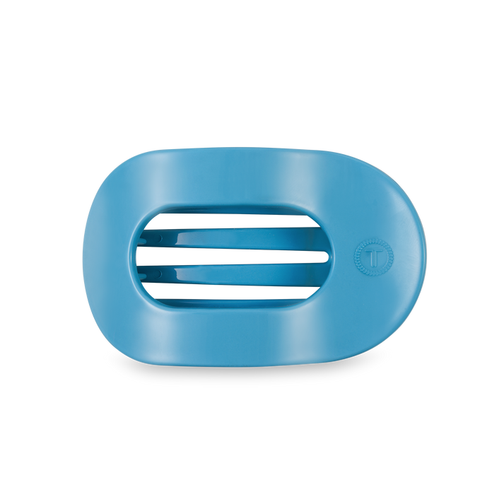 Medium Teleties Flat Oval Clip - Summer Sky