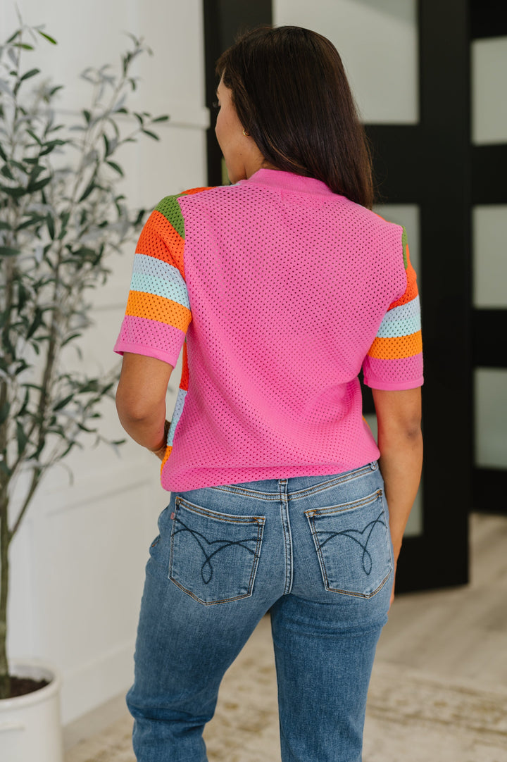 Sunset Stitch Knit Top - 4/9