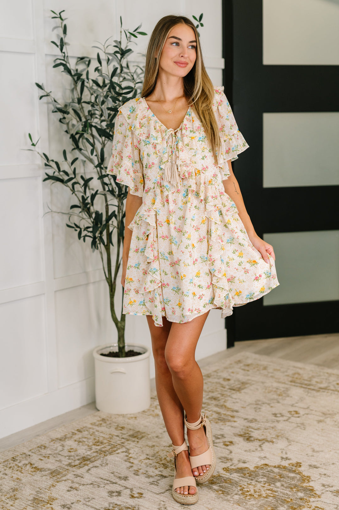 Sweet Escape Boho Floral Dress - 3/2