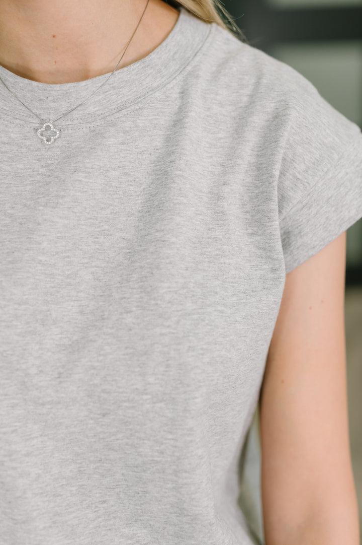 Sweet Like That Casual Dress in Heather Grey - 4/29