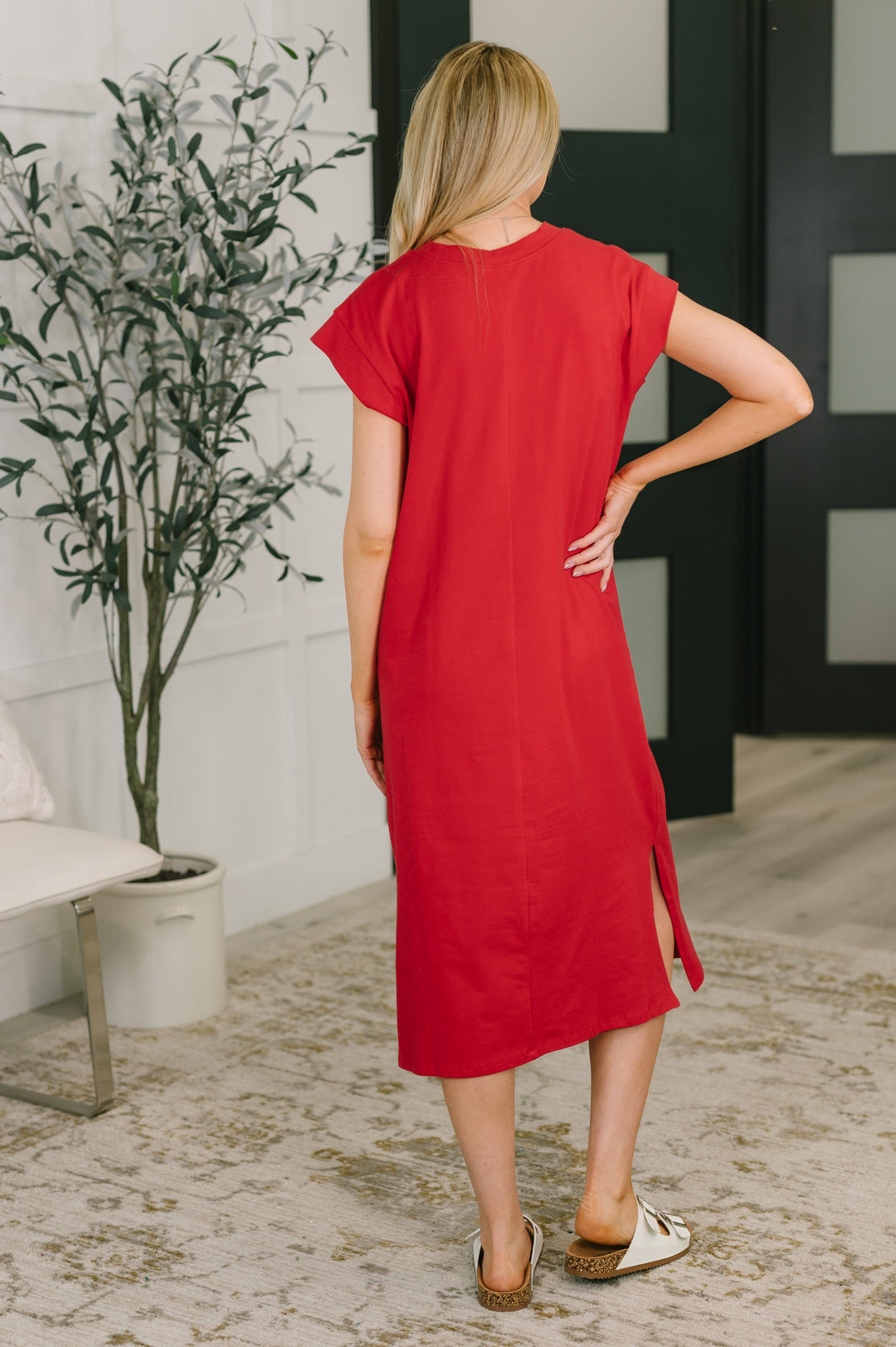 Sweet Like That Casual Dress in Ruby - 4/29