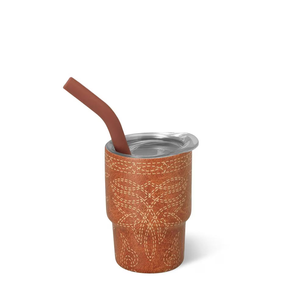 JUNE MARKET: Saddle Stitch Cognac - Mini Bar by Swig (Ships Late September)