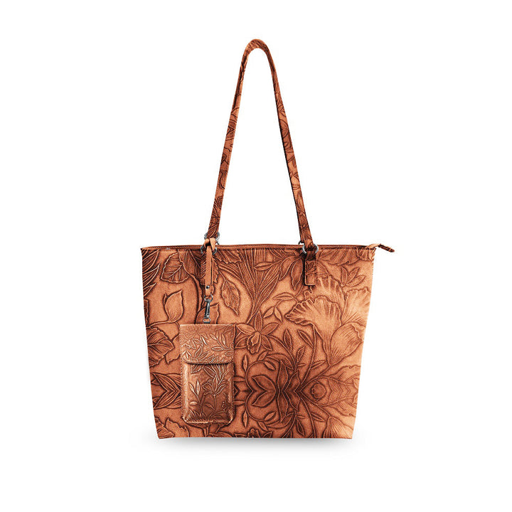 JULY PREORDER: Floral Tote W/Crossbody by Save The Girls (Ships in 2-3 Weeks)