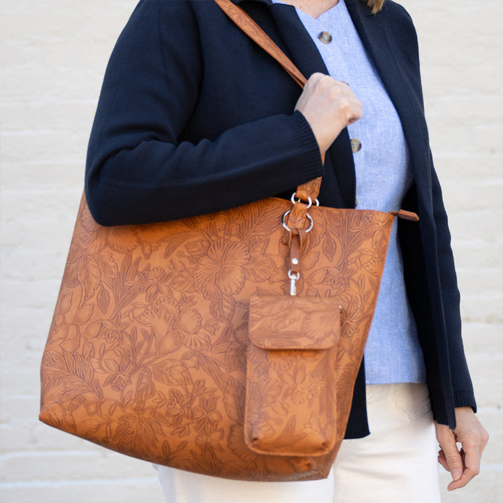 JULY PREORDER: Floral Tote W/Crossbody by Save The Girls (Ships in 2-3 Weeks)