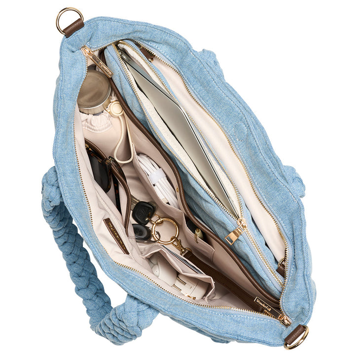 JUNE MARKET: Denim Quilted HydroTote® by Wanderfull (Ships in 2-3 Weeks)