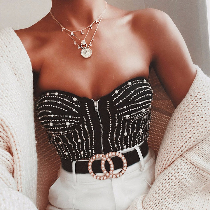 Custom Dover Name Necklace - Water Resistant by the Sis Kiss (Ships in 4 Weeks)