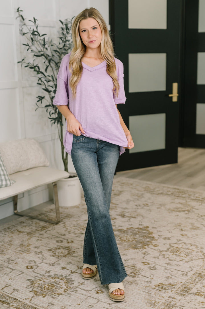 Thanks To You Relaxed Tee in Lilac - 6/2