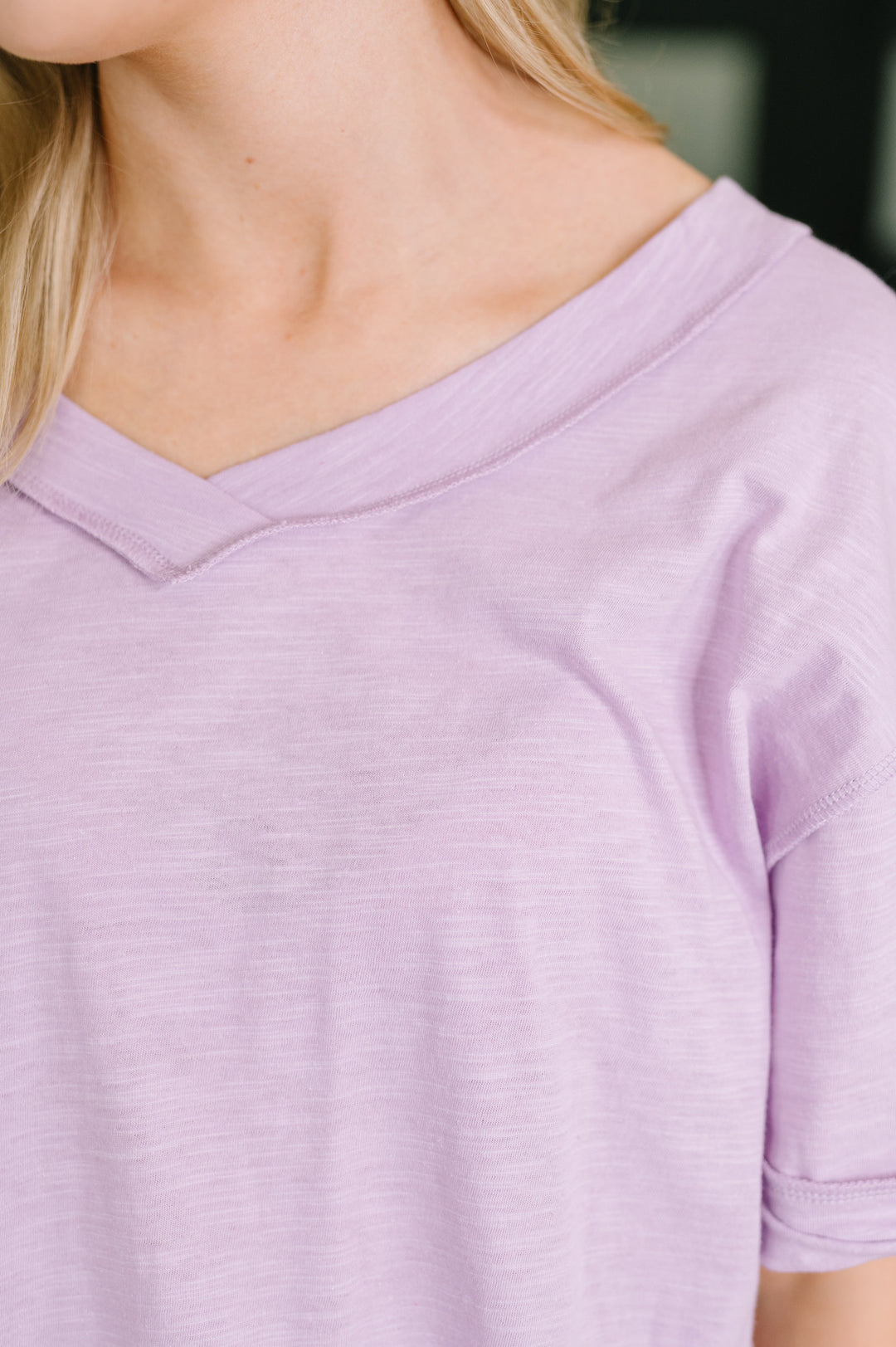 Thanks To You Relaxed Tee in Lilac - 6/2