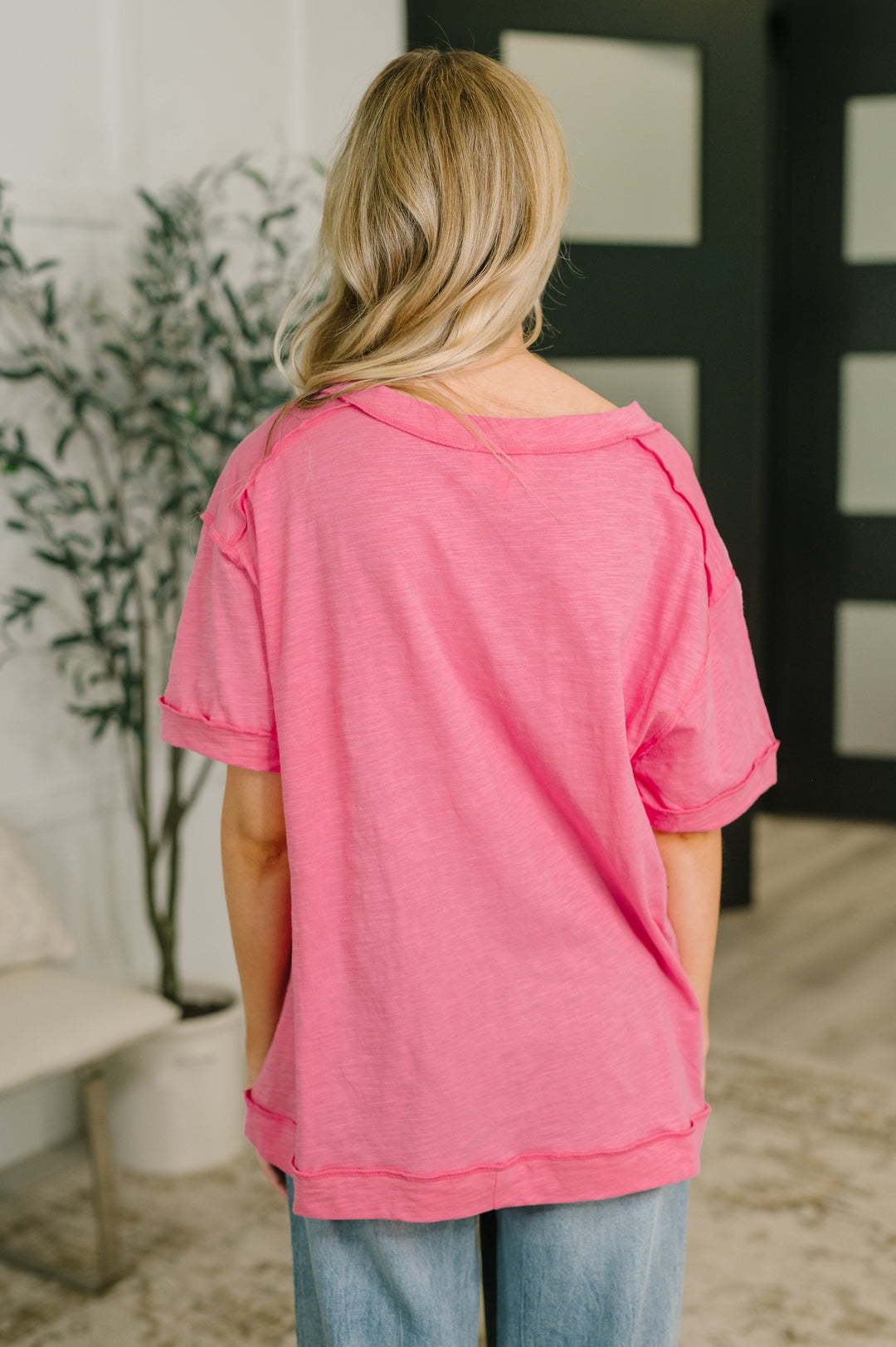 Thanks To You Relaxed Tee in Pink - 6/2