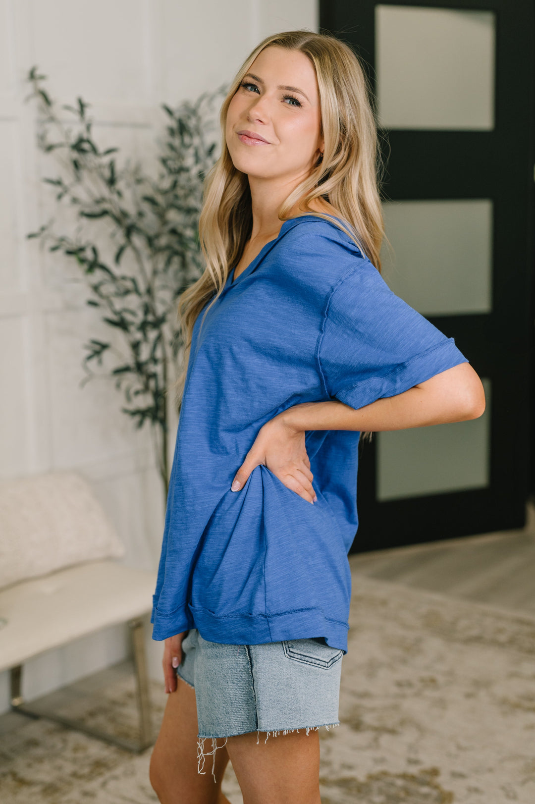Thanks To You Relaxed Tee in Royal Blue - 6/2