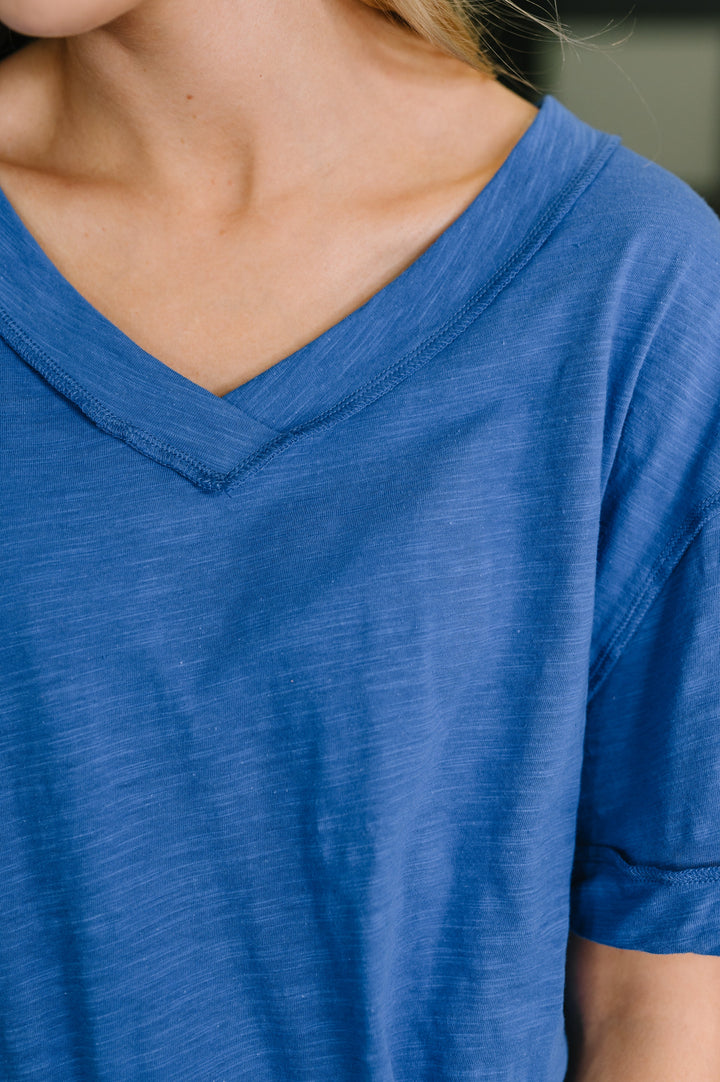 Thanks To You Relaxed Tee in Royal Blue - 6/2