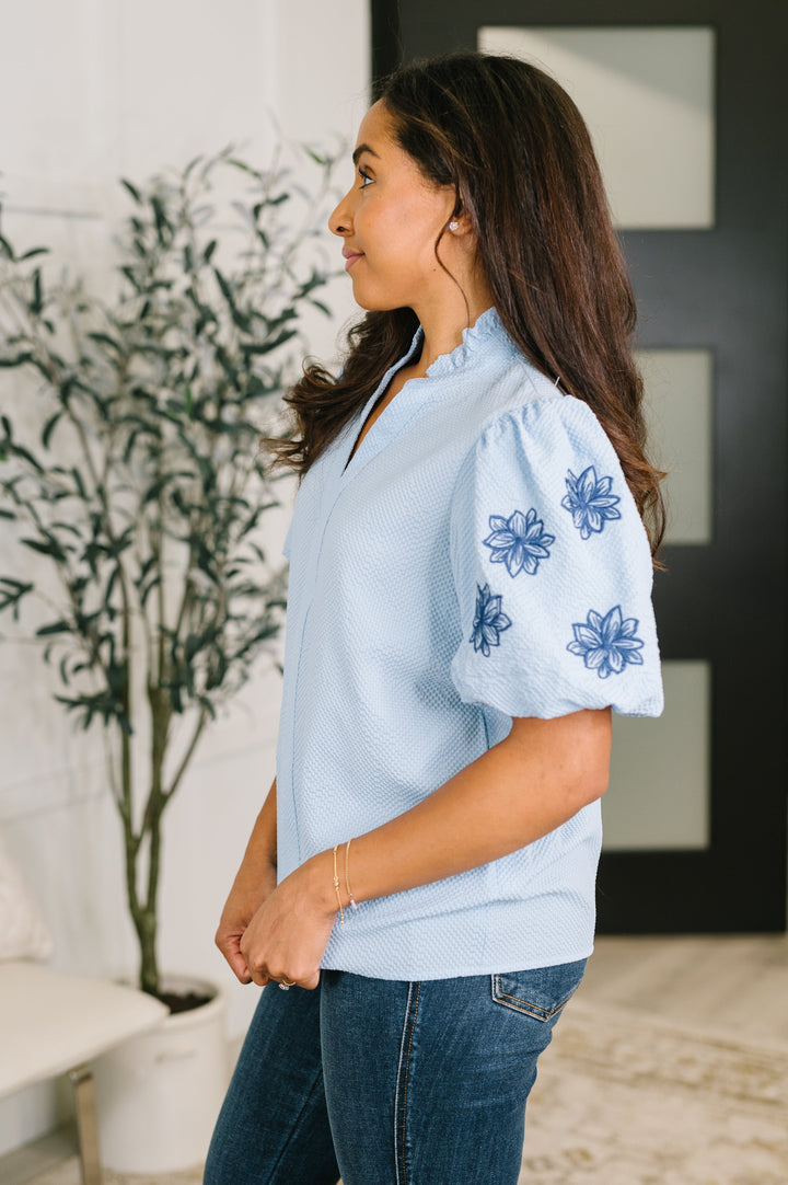 That Easy Notch Neck Blouse - 7/24