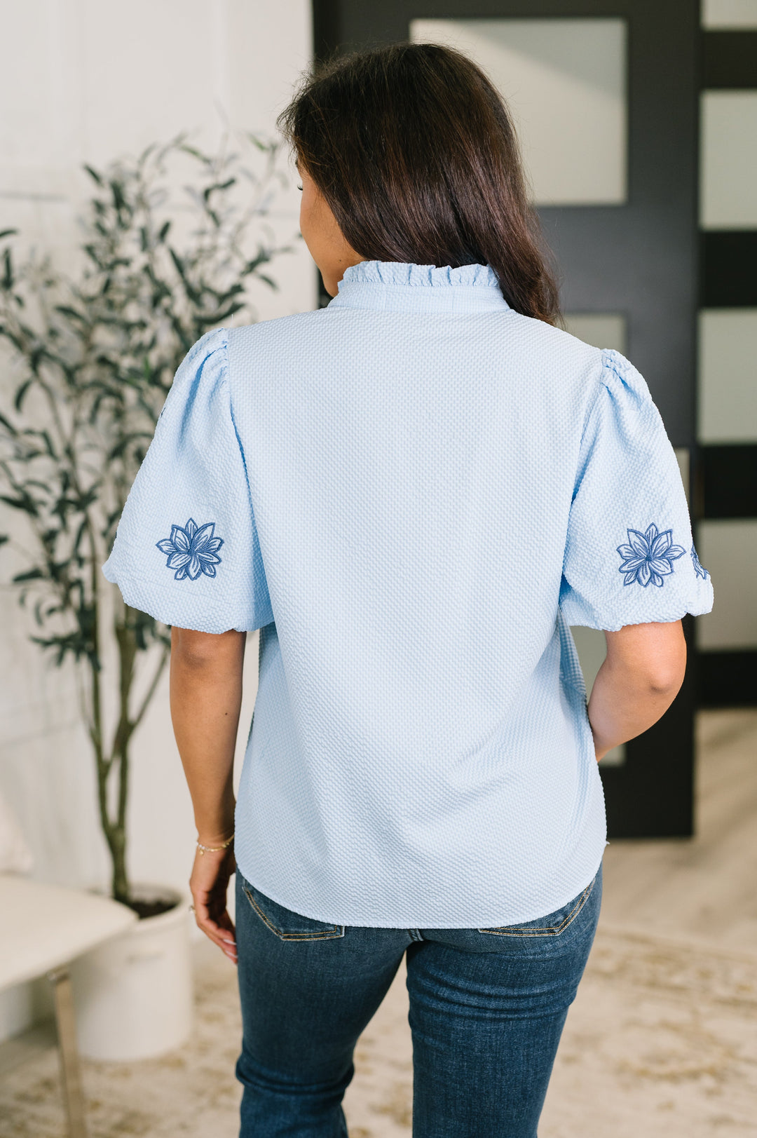 That Easy Notch Neck Blouse - 7/24