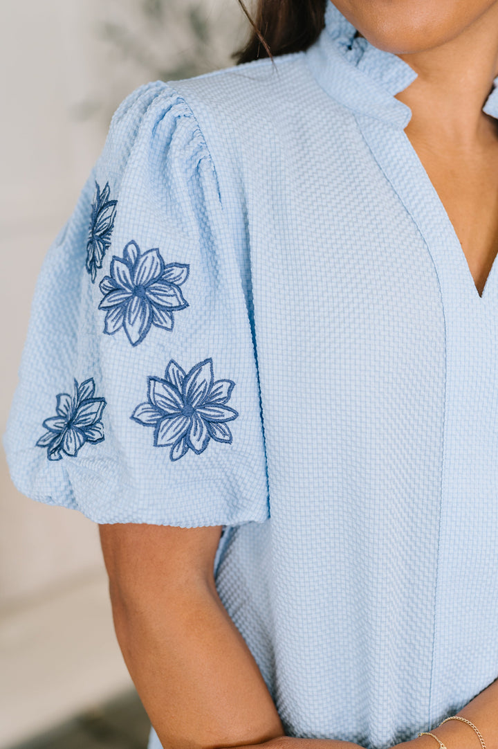 That Easy Notch Neck Blouse - 7/24