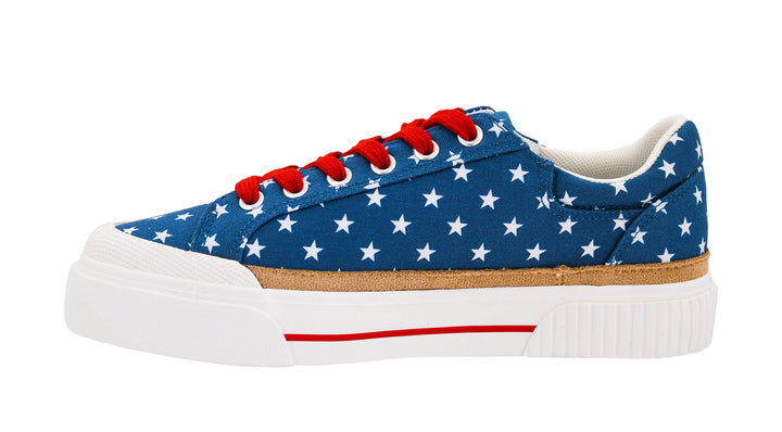 That's Her Sneakers - Blue with White Stars by Corkys