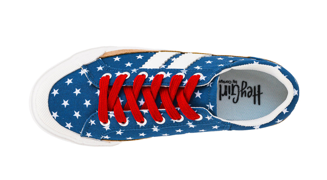 That's Her Sneakers - Blue with White Stars by Corkys