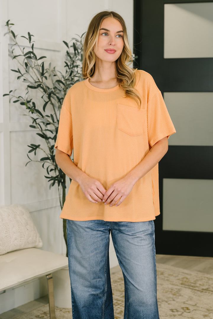 The Go-To Tee in Apricot Bliss - 4/16