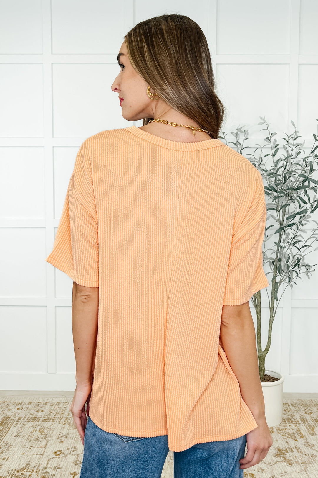 The Go-To Tee in Apricot Bliss - 4/16