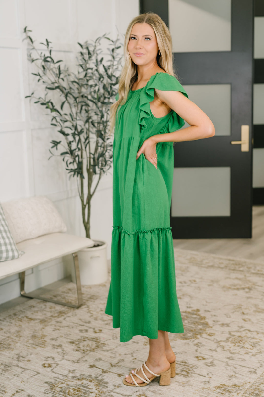 The Way We Were Square Neck Midi Dress - 6/16