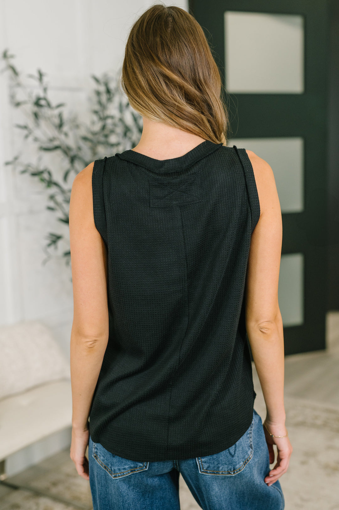 Thread Theory Round Neck Tank in Black - 6/12