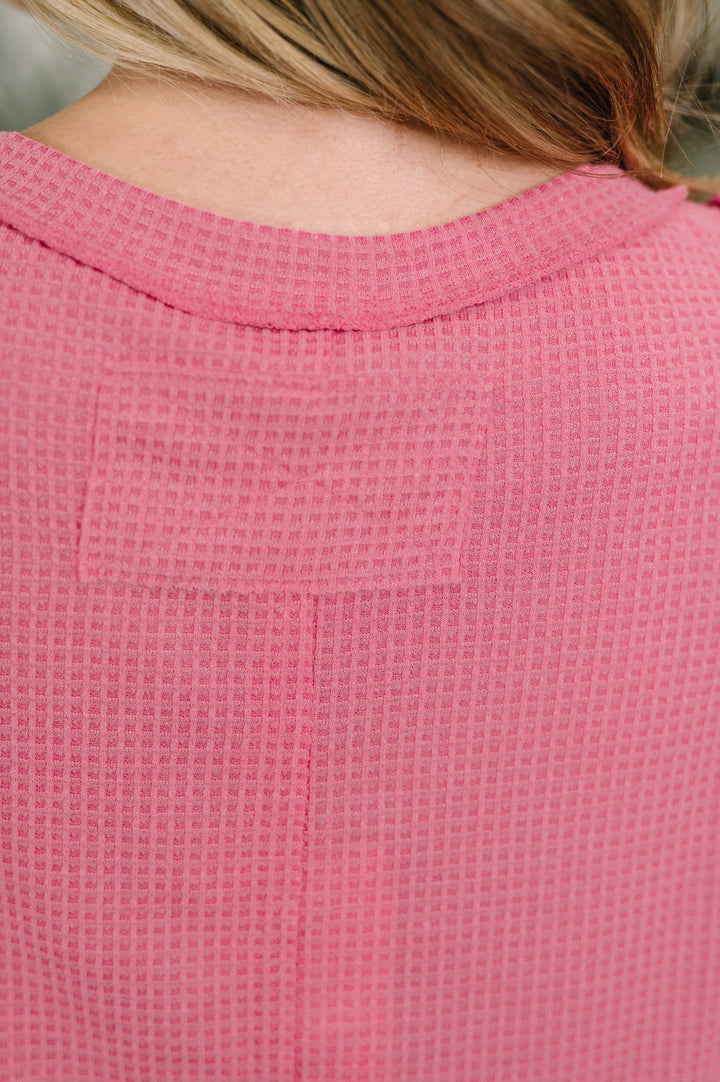 Thread Theory Round Neck Tank in Pink - 6/12
