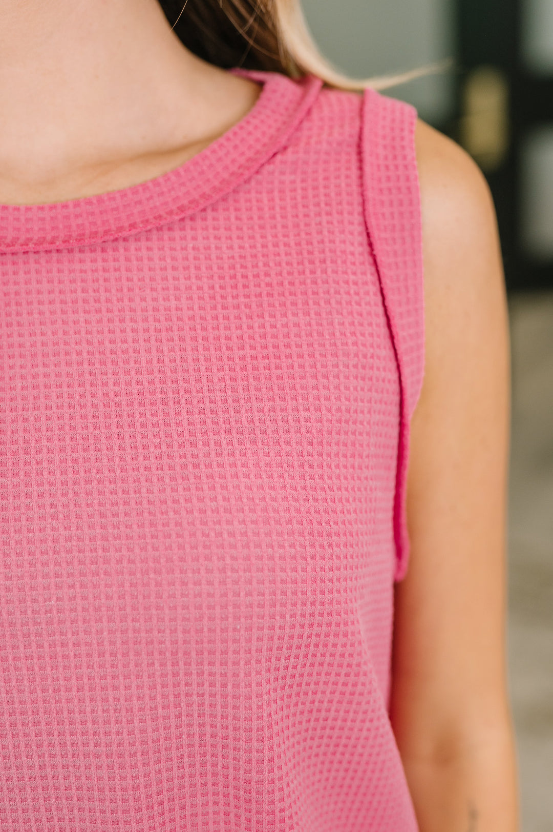 Thread Theory Round Neck Tank in Pink - 6/12