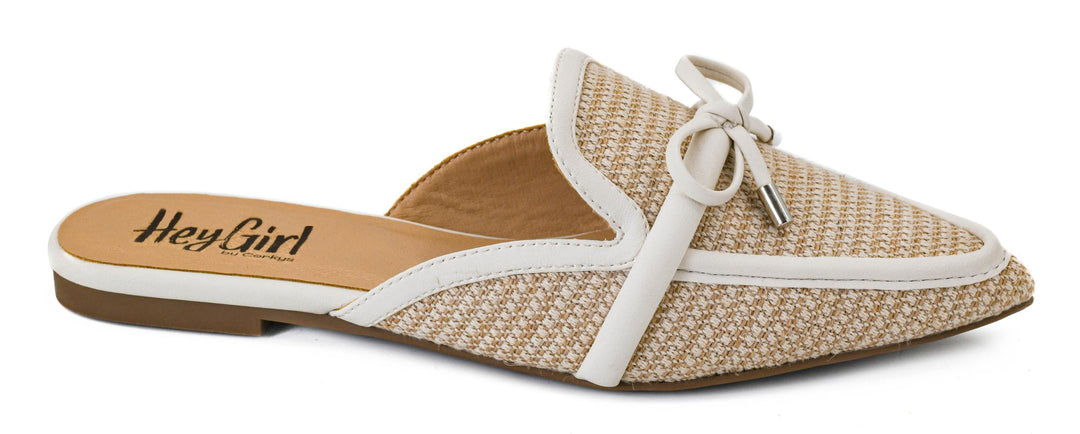 SHOE PARTY! Tip Included Ivory Combo by Corkys (Ships in 2-3 Weeks)