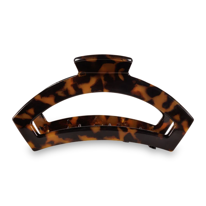 Large Teleties Open Claw Clip - Tortoise