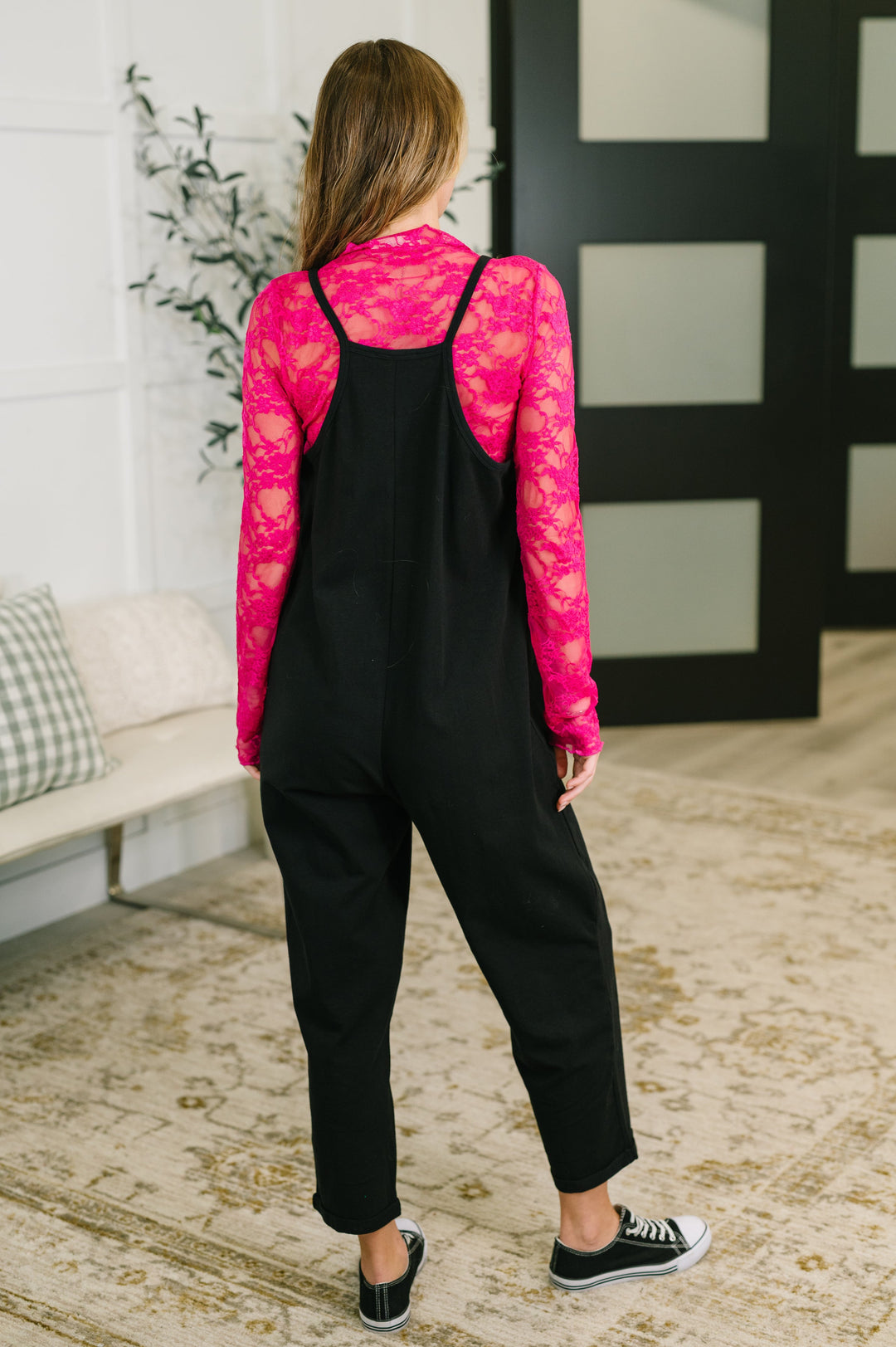 Totally Me Spaghetti Strap Jumpsuit in Black - 5/20