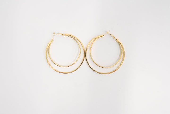 Two's a Party Double Hoop Earrings