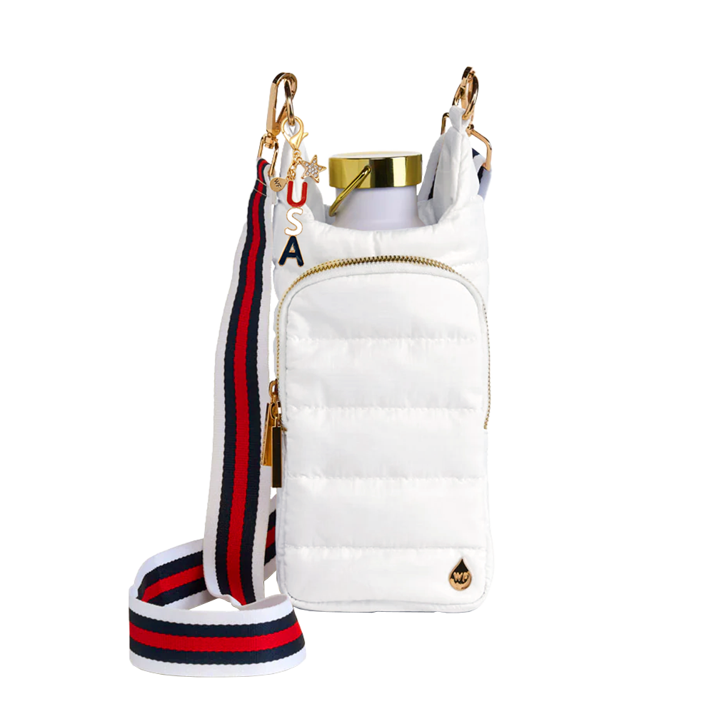 JUNE MARKET: Patriotic USA Bag Charm - Red, White, Blue by Wanderfull (Ships in 2-3 Weeks)