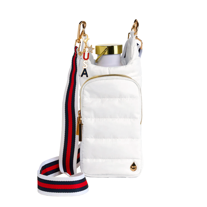 JUNE MARKET: Patriotic USA Bag Charm - Red, White, Blue by Wanderfull (Ships in 2-3 Weeks)