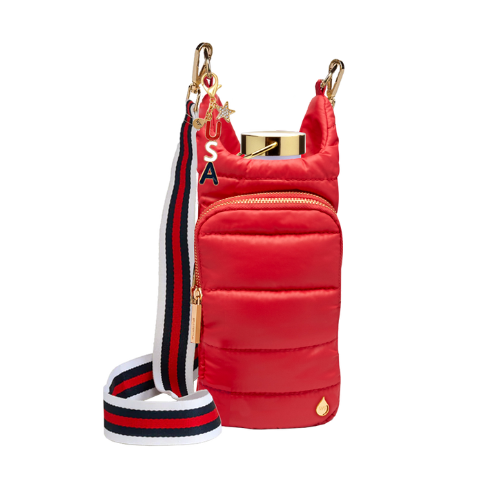 JUNE MARKET: Patriotic USA Bag Charm - Red, White, Blue by Wanderfull (Ships in 2-3 Weeks)