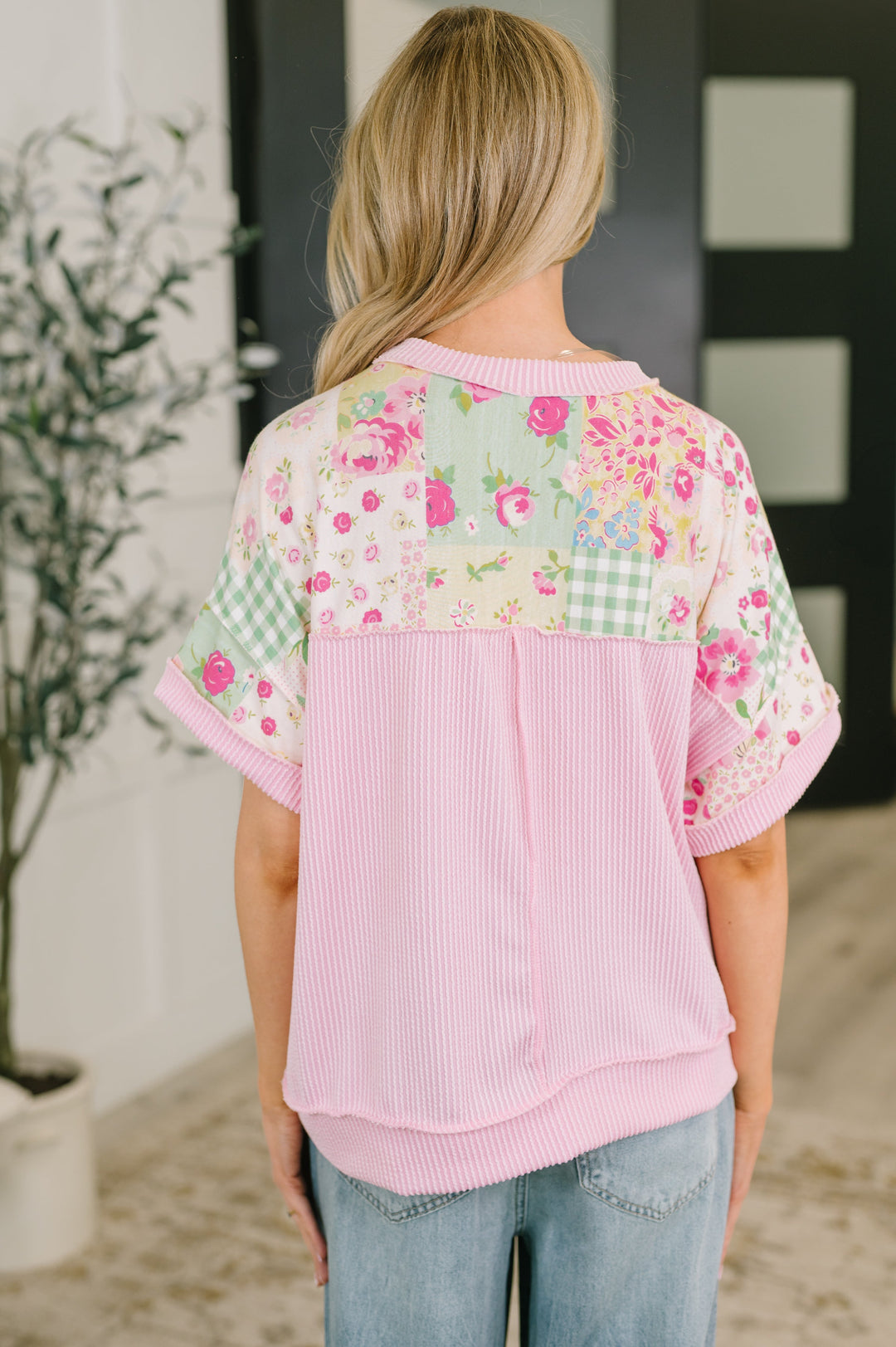Until Tomorrow Patchwork Relaxed Tee - 6/19