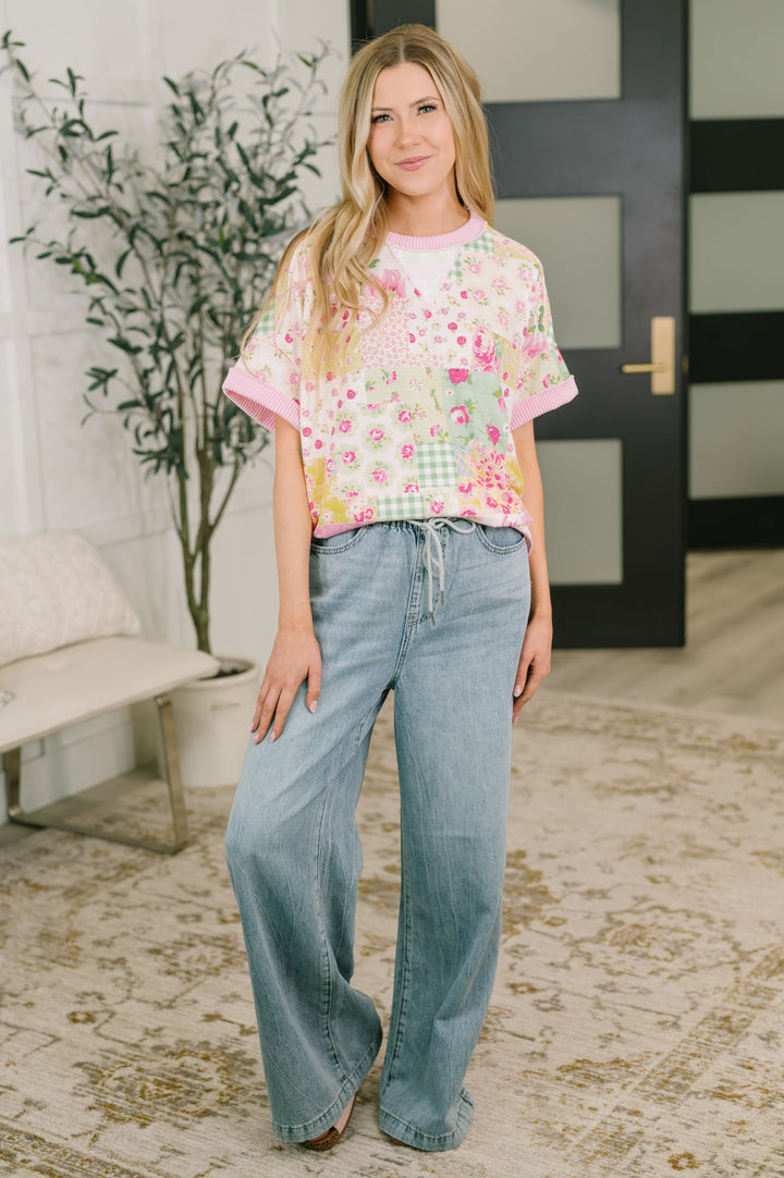 Until Tomorrow Patchwork Relaxed Tee - 6/19